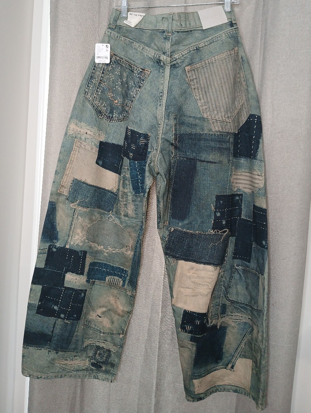 NWT FREE PEOPLE X WE THE FREE ILLUSION RELAX FIT JEANS- SIZE 30 - Picture 7 of 9